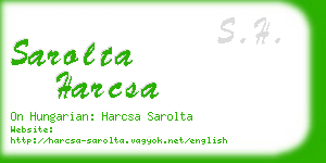 sarolta harcsa business card